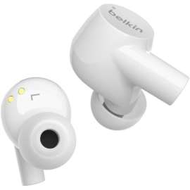 Belkin Mobile Belkin SOUNDFORM Rise True Wireless Earbuds - Stereo - True Wireless - Bluetooth - 32.8 ft - Earbud - Binaural - In-ear - Noise Cancelling Microphone - White