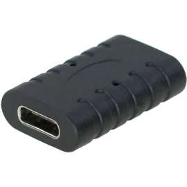 4XEM USB-C Female to Female Coupling Adapter - 1 Pack - 1 x USB Type C USB 3.1 (Gen 2) Female - 1 x USB Type C USB 3.1 (Gen 2) Female - Black