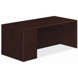 HON 10700 H10702L Pedestal Desk, 3 x Box, File Drawer(s)