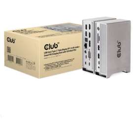 Club 3D CSV-1568 Docking Station, for Notebook/Smartphone/Monitor, 120 W, USB Type C, 3 Displays Supported