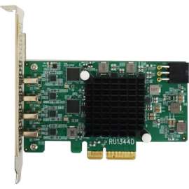 HighPoint RocketU 1344D USB Adapter, PCI Express 3.0 x4, Plug-in Card, 4 USB Port(s), PC, Mac, Linux