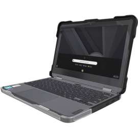 Gumdrop SlimTech for Lenovo 500e/500w/300e/300w Chromebook 3rd Gen (2-in-1), For Lenovo Chromebook, Textured Grip, Black, Bump Resistant, Scratch Resistant, Scuff Resistant