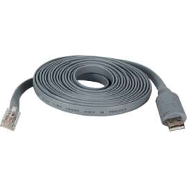 QVS 10ft USB to RJ45 Cisco RS232 Serial Rollover Cable, 10 ft RJ-45/USB Data Transfer Cable for Modem, Router, Network Firewall, Switch, Console, MAC, Computer, First End: 1 x USB 2.0 Type A, Male, Second End: 1 x RJ-45 RS-232 Network