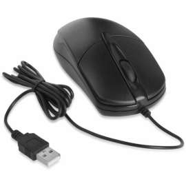 SIIG 3 Buttons USB Optical Mouse - Smooth, precise and affordable USB 3-button optical mouse with scrolling wheel,1200 DPI