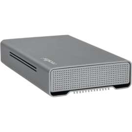 Rocstor Rocpro D90 Drive Enclosure SATA/600, USB 3.1 (Gen 2) Type C Host Interface External, Gray, 1 x HDD Supported, 18 TB Total HDD Capacity Supported