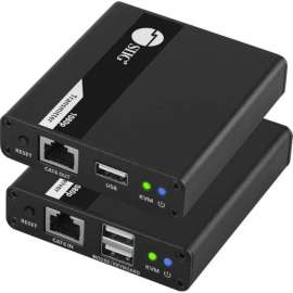 SIIG 1080p HDMI USB KVM Over Cat6 Extender, 70m, Extends and transmits HDMI 1080p@60Hz video/audio and USB 2.0 signals up to 230 ft, HDMI Extender Cat6, USB KVM Extender