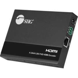 SIIG 1080p HDMI Video H.264 H.265 IPTV Encoder with Loopout, Supports RTSP / HLS / RTMP (S) / RTP / UDP Protocols, Supports CBR/VBR Two Coding Modes