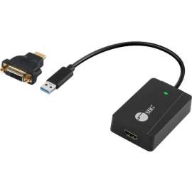 SIIG USB 3.0 to HDMI / DVI Video Adapter Pro, 1080p 60Hz, USB Bus Powered, 5 Gbps Bandwidth