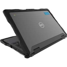 Gumdrop DropTech For Dell 3110/3100 Chromebook (2-IN-1), For Dell Chromebook, Black, Shock Resistant, Shock Absorbing, Drop Resistant, Polycarbonate, Thermoplastic Polyurethane (TPU) Rubber, Silicone