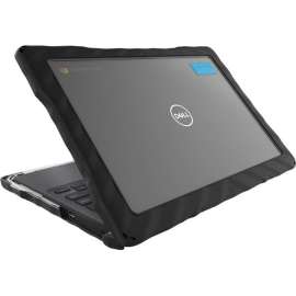 Gumdrop DropTech for Dell 3110/3100 Chromebook (Clamshell), For Dell Chromebook, Black, Shock Resistant, Drop Resistant, Shock Absorbing, Thermoplastic Polyurethane (TPU) Rubber, Polycarbonate (PC)