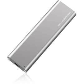 4XEM Drive Enclosure SATA/600, M.2, USB 3.1 (Gen 2) Type C Host Interface External, Gray, 1 x SSD Supported, 1 x Total Bay