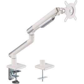 Amer HYDRA1A Mounting Arm for Monitor, Curved Screen Display, Display Screen - Textured White, Space Gray - 1 Display(s) Supported - 17" to 32" Screen Support - 19.84 lb Load Capacity - 100 x 100, 75 x 75 - VESA Mount Compatible