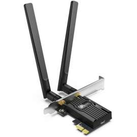 Tp Link TP-Link Archer TX55E, WiFi 6 PCIe WiFi Card for Desktop PC AX3000, Bluetooth 5.2, WPA3, 802.11ax Dual Band Wireless Adapter with MU-MIMO, Ultra-Low Latency, Supports Windows 11, 10 (64bit) Only
