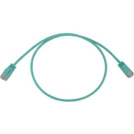 Tripp Lite Cat6a 10G Snagless Molded Slim UTP Ethernet Cable (RJ45 M/M), PoE, Aqua, 3 ft. (0.9 m) - 3 ft Category 6a Network Cable for Network Device, Switch, Patch Panel, Server, Router, Hub, Printer, Computer, Photocopier, Modem, Security Camera,
