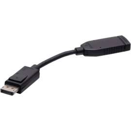 C2G DisplayPort to HDMI Dongle Adapter Converter - 1 x DisplayPort Digital Audio/Video - Male - 1 x 19-Pin HDMI Digital Audio/Video - Female - 3840 x 2160 Supported - Nickel Connector - Gold-flash Contact - Black