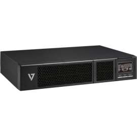 V7 On-Line UPS2URM3000DC-NC-1N 3000VA Rack-mountable UPS, 2U Rack-mountable, 3 Hour Recharge, 2.60 Minute Stand-by, 120 V AC Input
