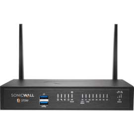 SonicWall TZ370W Network Security/Firewall Appliance, Intrusion Prevention, 8 Port, 1000Base-T, Gigabit Ethernet