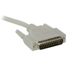 C2G 25ft DB25 M/F Extension Cable, DB-25 Male Serial, DB-25 Female, 25ft, Beige