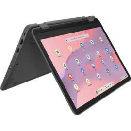 Lenovo 500e Yoga Chromebook Gen 4 82W40009US 12.2" Touchscreen Convertible 2 in 1 Chromebook - WUXGA - 1920 x 1200 - Intel N100 Quad-core (4 Core) - 4 GB Total RAM - 4 GB On-board Memory - 32 GB Flash Memory - Graphite Gray - Intel Chip - ChromeOS