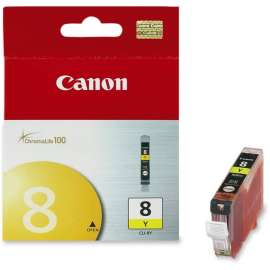 Canon CLI-8Y Original Ink Cartridge, Inkjet, Yellow, 1 Each