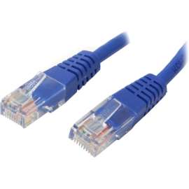 StarTech.com 2 ft Blue Molded Cat5e UTP Patch Cable, Make Fast Ethernet network connections using this high quality Cat5e Cable, with Power-over-Ethernet capability, 2ft Cat5e Patch Cable, 2ft Cat 5e Patch Cable, 2ft Cat5e Patch Cord