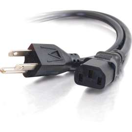 C2G 6ft Power Cord, 18 AWG, NEMA 5-15P to IEC320C13, Computer Power, Replacement power cord for PC, Monitor, Printer, Scanner, etc.