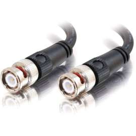 C2G 25ft 75 Ohm BNC Cable, BNC Male, BNC Male, 25ft, Black