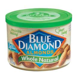 Blue Diamond Whole Natural Almonds 6 oz Can