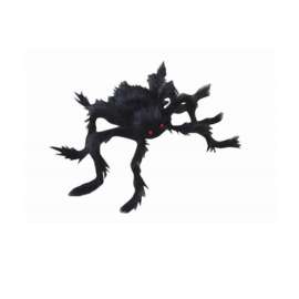 Fun World 11 in. Hairy Spider Halloween Decor