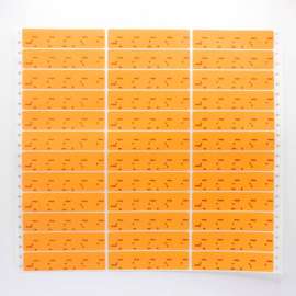 Adhesive Backed Orange Price Ticket Labels