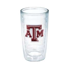 Tervis Collegiate 16 oz Texas A&M Aggies Clear BPA Free Tumbler