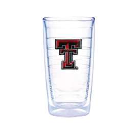 Tervis Collegiate 16 oz Texas Tech Red Raiders Clear BPA Free Tumbler