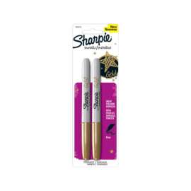 Sharpie Metallic Gold Fine Tip Permanent Marker 2 pk