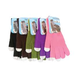Diamond Visions One Size Fits All Acrylic Texting Assorted Gloves