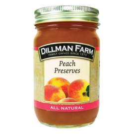 Dillman Farm All Natural Peach Preserves 16 oz Jar