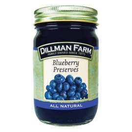 Dillman Farm All Natural Blueberry Preserves 16 oz Jar