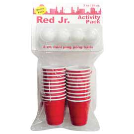 Brite Concepts 2 oz Red Plastic Shot Glass