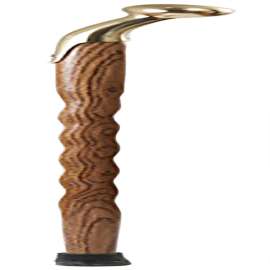 Brazos Walking Sticks 37 in. Brown Oak Walking Stick Cane