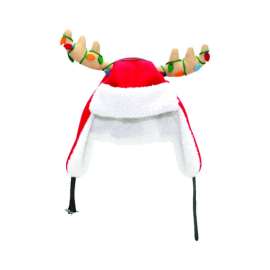 Dyno Red/White Antler Indoor Christmas Decor 17 in.
