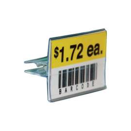 Kinter 0.625 in. H X 1.3125 in. W X 3 in. L Clear Utility/Parts Info Strip Label Holder Plastic