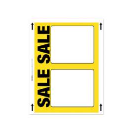 Centurion 11 in. H X 8.5 in. W Sale Sign Card Stock