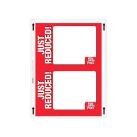 Centurion 11 in. H X 8.5 in. W Just Reduced Sign Polyethylene