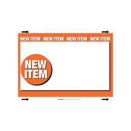 Centurion 11 in. H X 8.5 in. W New Item Sign Card Stock
