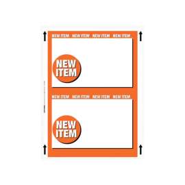 Centurion 11 in. H X 8.5 in. W New Item Sign Card Stock