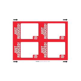 Centurion 11 in. H X 8.5 in. W Just Reduced Sign Card Stock