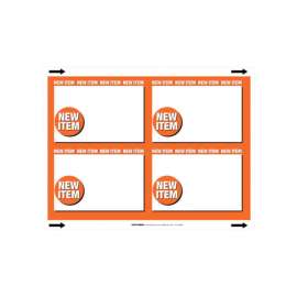 Centurion 11 in. H X 8.5 in. W New Item Sign Card Stock