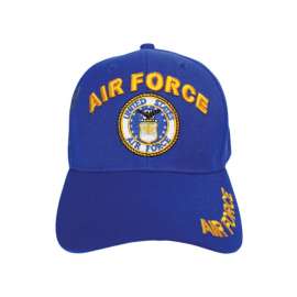 JWM U.S. Air Force Logo Baseball Cap Royal Blue One Size Fits All