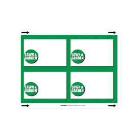 Centurion English White Informational Sign 11 in. H X 8.5 in. W