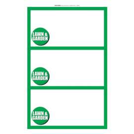 Centurion English White Informational Sign 14 in. H X 8.5 in. W