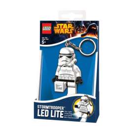 Lego Star Wars Stormtrooper 2 in. D Plastic Black/White Loop Keychain w/LED Light